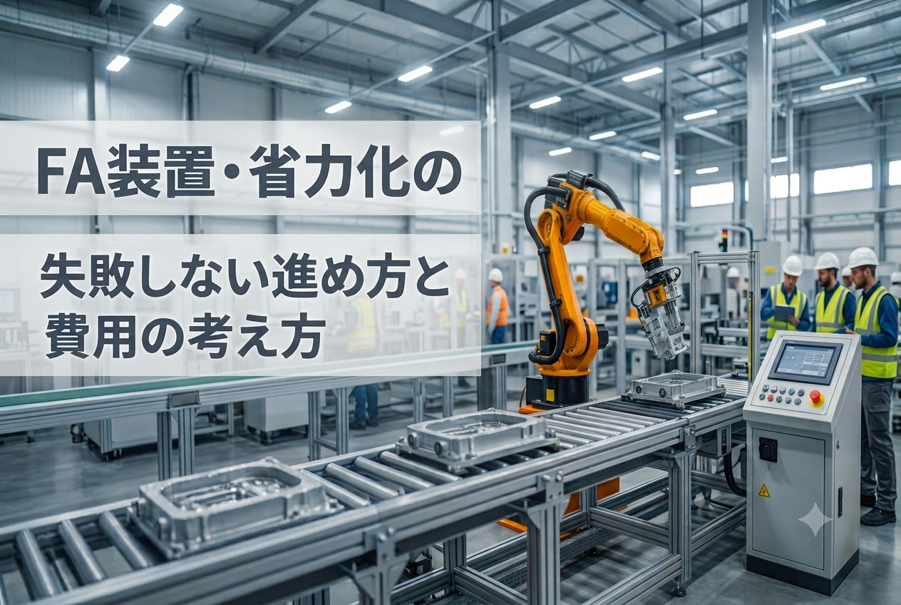 FA装置・省力化の選び方／導入ガイド｜失敗しない進め方と費用の考え方