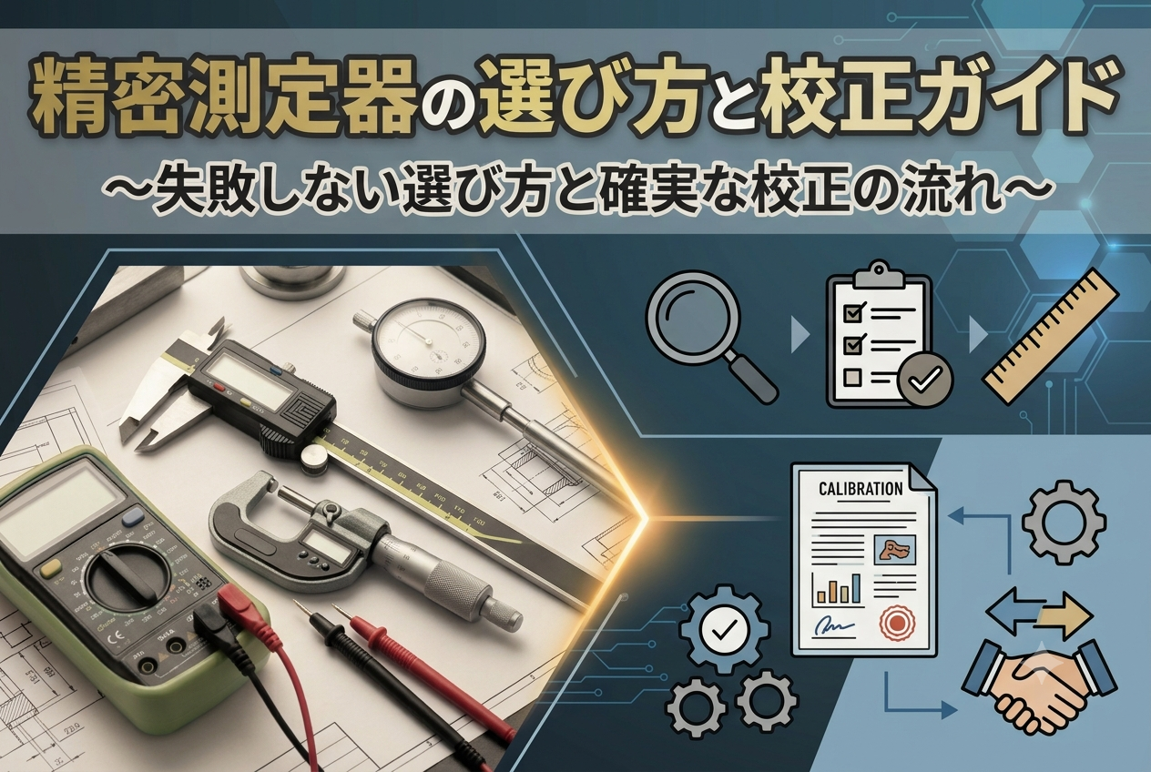 精密測定器の選び方と校正ガイド｜関西の製造業向け 完全解説【選定基準・校正周期・費用の目安】