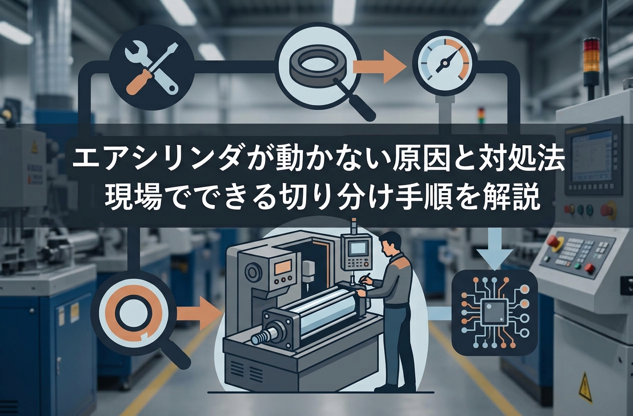 エアシリンダが動かない原因と対処法｜現場でできる切り分け手順を解説