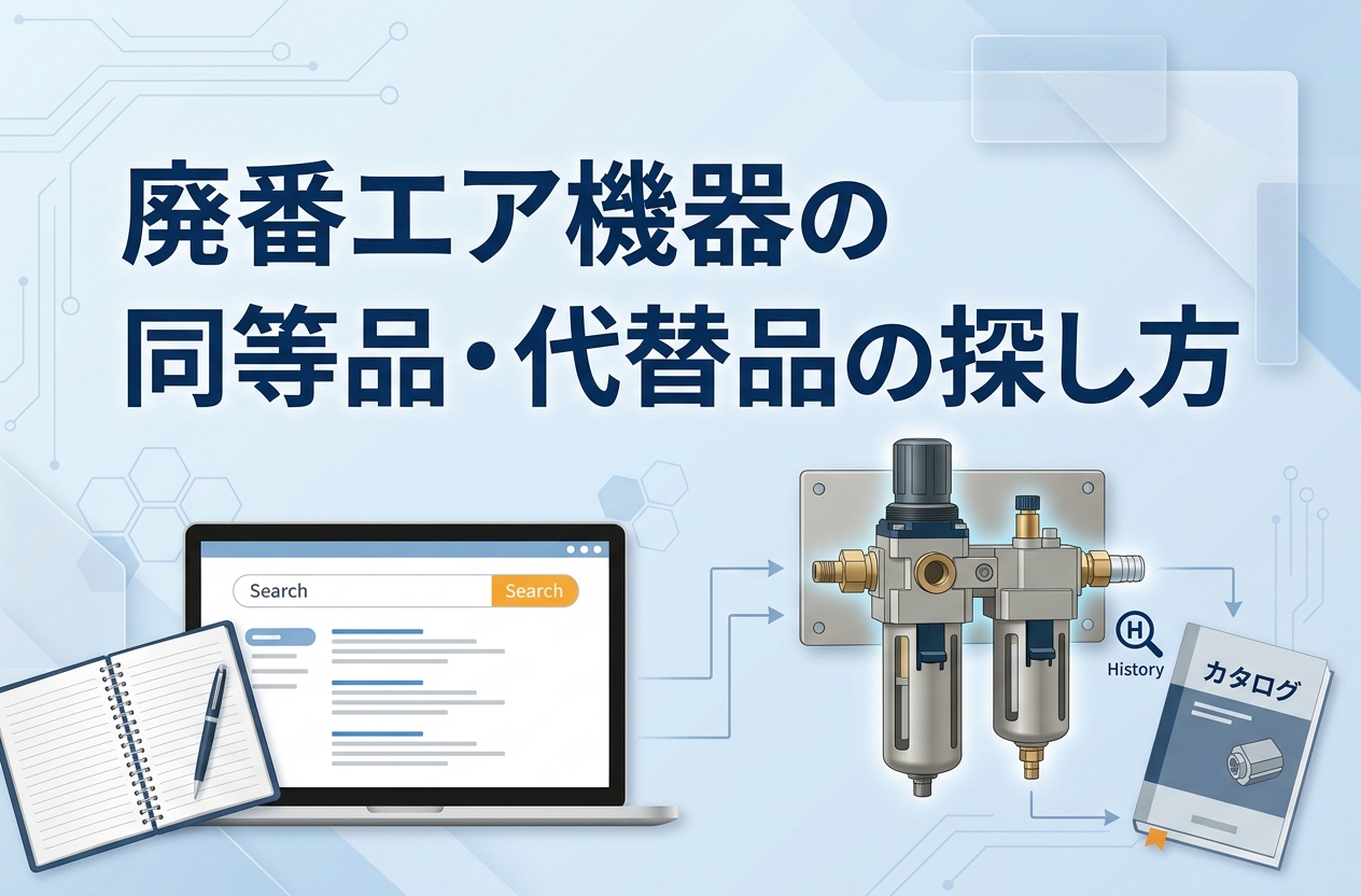 廃番エア機器の同等品・代替品の探し方｜メーカー横断で比較するコツと注意点