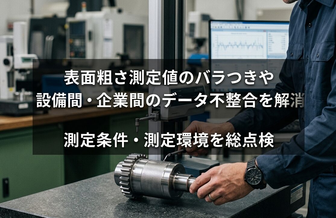 表面粗さ測定値のバラつきや設備間・企業間のデータ不整合を解消｜測定条件・測定環境を総点検