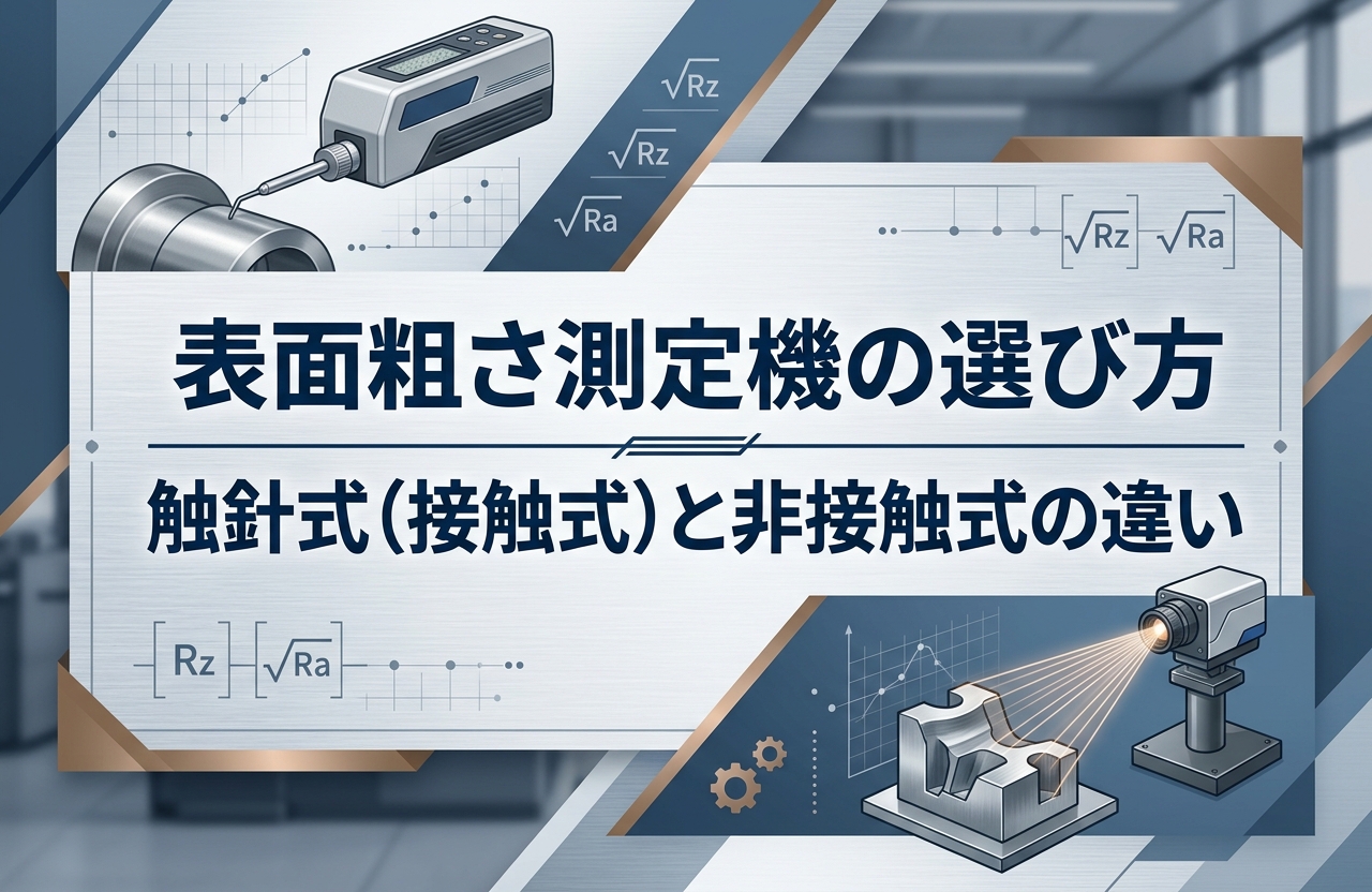 表面粗さ測定機の選び方｜触針式（接触式）と非接触式の違い